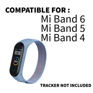 Nylon Wristband Strap for Mi Band 6/5/4/3 - Cerulean