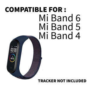 Nylon Wristband Strap for Mi Band 6/5/4/3 - Indigo