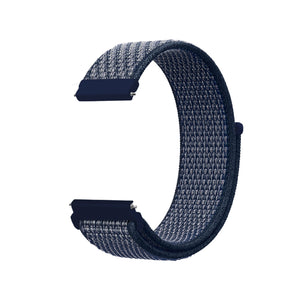 20mm SmartWatch Sport Loop Nylon Bands Obsidian Mist