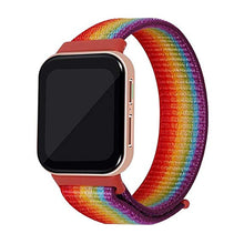 Load image into Gallery viewer, CellFAther Strap Rainbow Woven Nylon Strap for Oppo Watch 41mm -Rainbow