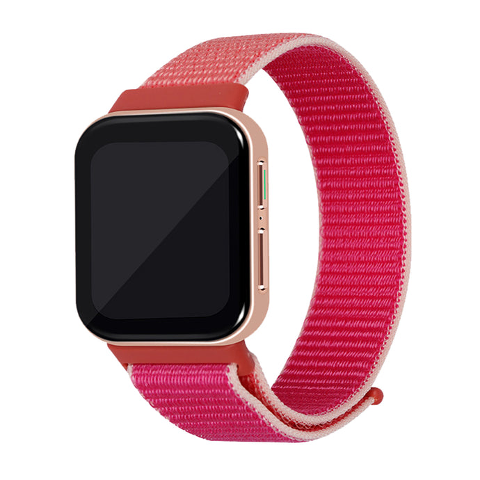 CellFAther Pomegranate Woven Nylon Strap for Oppo Watch 461mm- Pomegranate