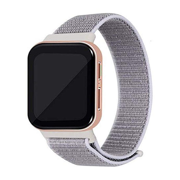 Woven Nylon Strap for Oppo Watch 46mm-Seashell