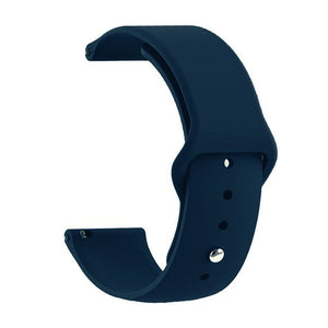 blue color silicone 22mm smartwatch strap