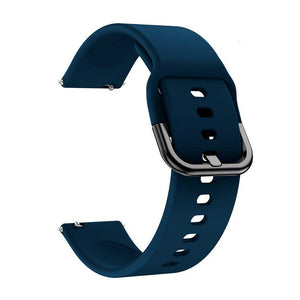20mm universal Smartwatch Silicone Strap pin & Tuck-Midnight Blue