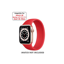 Load image into Gallery viewer, Solo Loop Elastic Silicone Strap for Apple Watch 38/40mm-Red