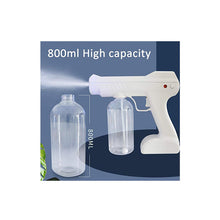 Load image into Gallery viewer, Steam Sprayer,800ML Nano Sprayer Disinfectant Sanitizer Sprayer Large Capacity and Multifunctional Nano Steam Spray Gun for Indoor and Outdoor, Public Places, Office