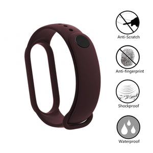 Silicone Wristband For MI Band 6/5-Wine