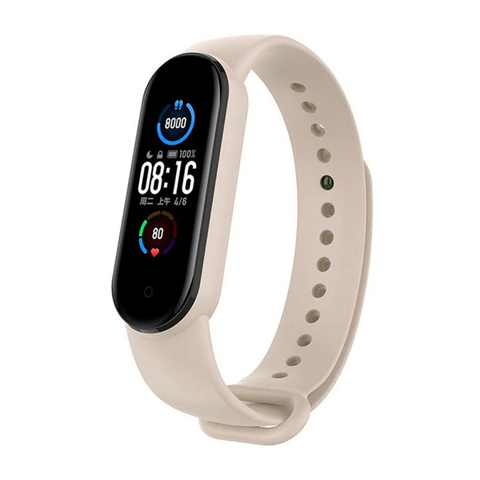 Silicone Wristband For MI Band 6/5-Pink Beige
