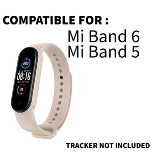 Silicone Wristband For MI Band 6/5-Pink Beige