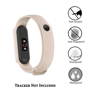 Silicone Wristband For MI Band 6/5-Pink Beige