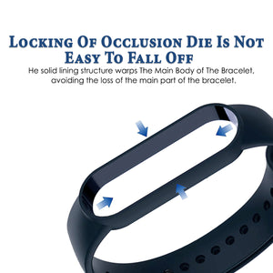 Silicone Wristband For MI Band 6/5-Dark Blue