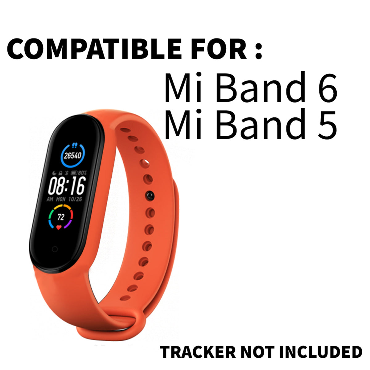 Tracker Mi Band Orange Orange Mi Band 5s Epaal Super Soft Durable