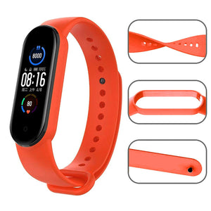 Silicone Wristband For MI Band 6/5-Orange