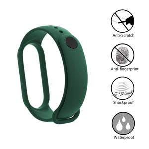 Silicone Wristband For MI Band 6/5-Teal Green