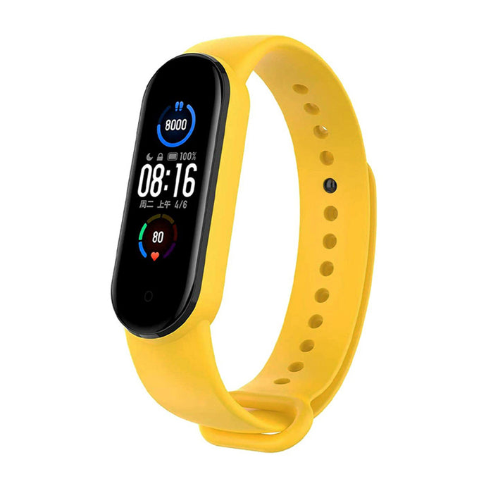 Silicone Wristband For MI Band 6/5-Yellow