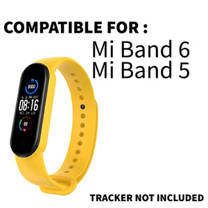 Silicone Wristband For MI Band 6/5-Yellow