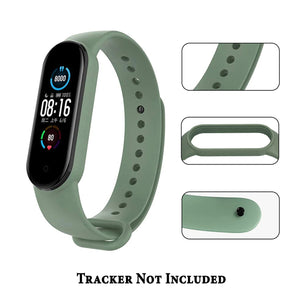 Silicone Wristband For MI Band 6/5-Light Green