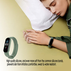 Silicone Wristband For MI Band 6/5-Light Green