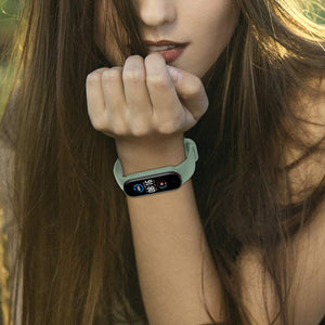 Silicone Wristband For MI Band 6/5-Light Green