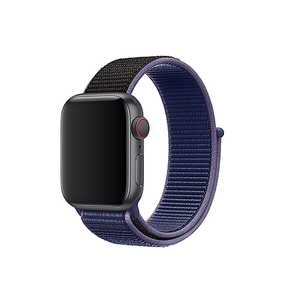 Woven Nylon Strap For Apple Watch-Reflective Black (42/44mm) - CellFAther