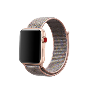 Woven Nylon Strap For Apple Watch-Pink Sand (42/44mm) - CellFAther