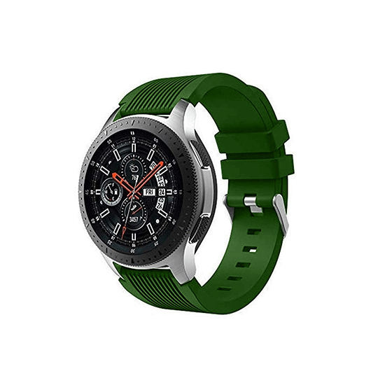 Silicone Smart Watch Wristband Strap for 22mm Amazfit GTR 47mm /Amazfit Pace/Amazfit Stratos/Stratos Plus/Stratos 3 (Army Green) - CellFAther