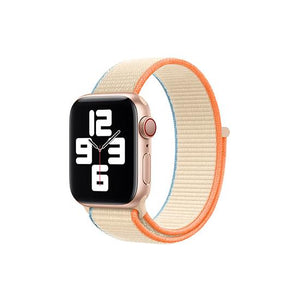 CellFAther Straps Cream New 2020 Edition Nylon Straps For Apple Watch-42/44mm (Cream)