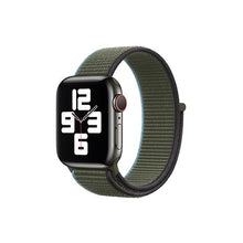 Load image into Gallery viewer, CellFAther Straps Inverness Green New 2020 Edition Nylon Straps For Apple Watch-42/44mm (Cream)