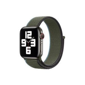 CellFAther Straps Inverness Green New 2020 Edition Nylon Straps For Apple Watch-42/44mm (Cream)