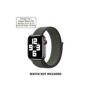 CellFAther Straps New 2020 Edition Nylon Straps For Apple Watch-42/44mm (Inverness Green)