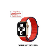 Load image into Gallery viewer, CellFAther Straps New 2020 Edition Nylon Straps For Apple Watch-42/44mm ((PRODUCT)RED)