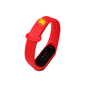 Silicone Wristband for Mi Band 4/ Mi Band 3 (Red-Ironman Edition) - CellFAther