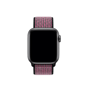 Woven Nylon Strap For Apple Watch -Pink Blast/True Berry (42/44mm) - CellFAther