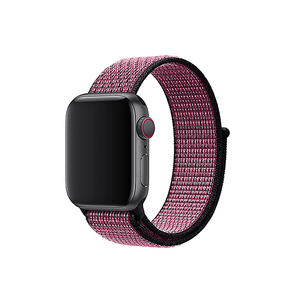 Woven Nylon Strap For Apple Watch -Pink Blast/True Berry (42/44mm) - CellFAther
