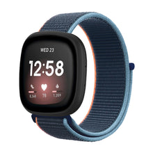 Load image into Gallery viewer, Nylon Strap For Fitbit Sense 1-2/Versa 3-4 Deep Navy