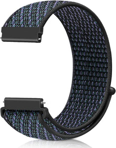 20mm SmartWatch Sport Loop Nylon Bands Cape Cod Blue