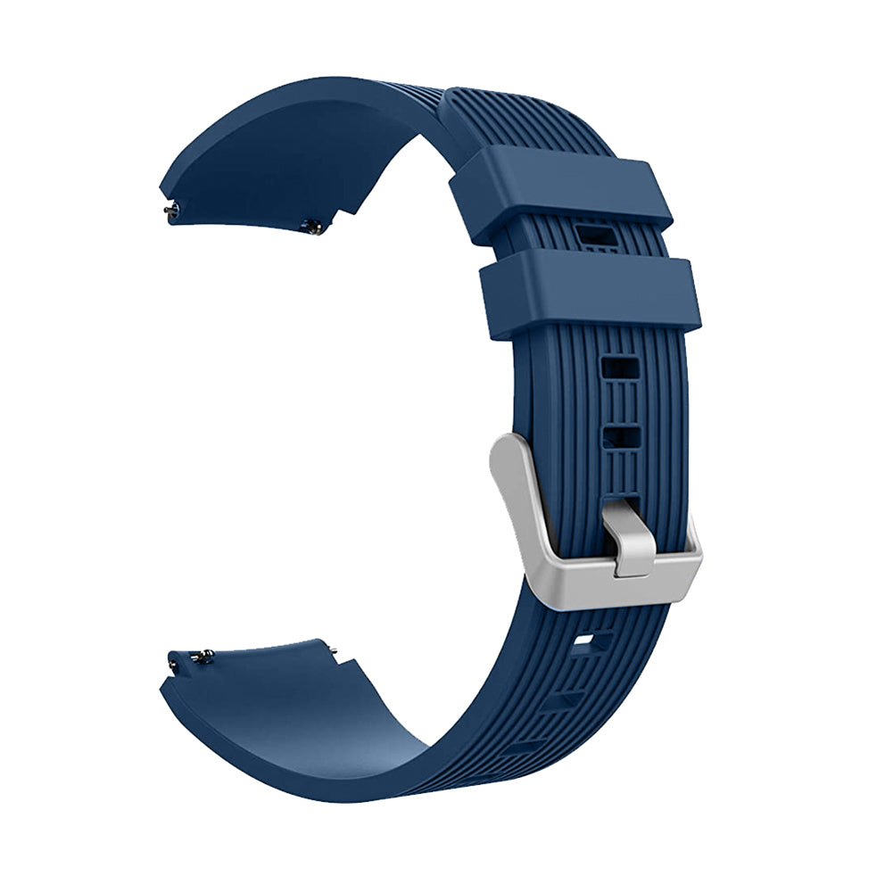 22mm universal Smartwatch Silicone Strap Midnight Blue Vertical