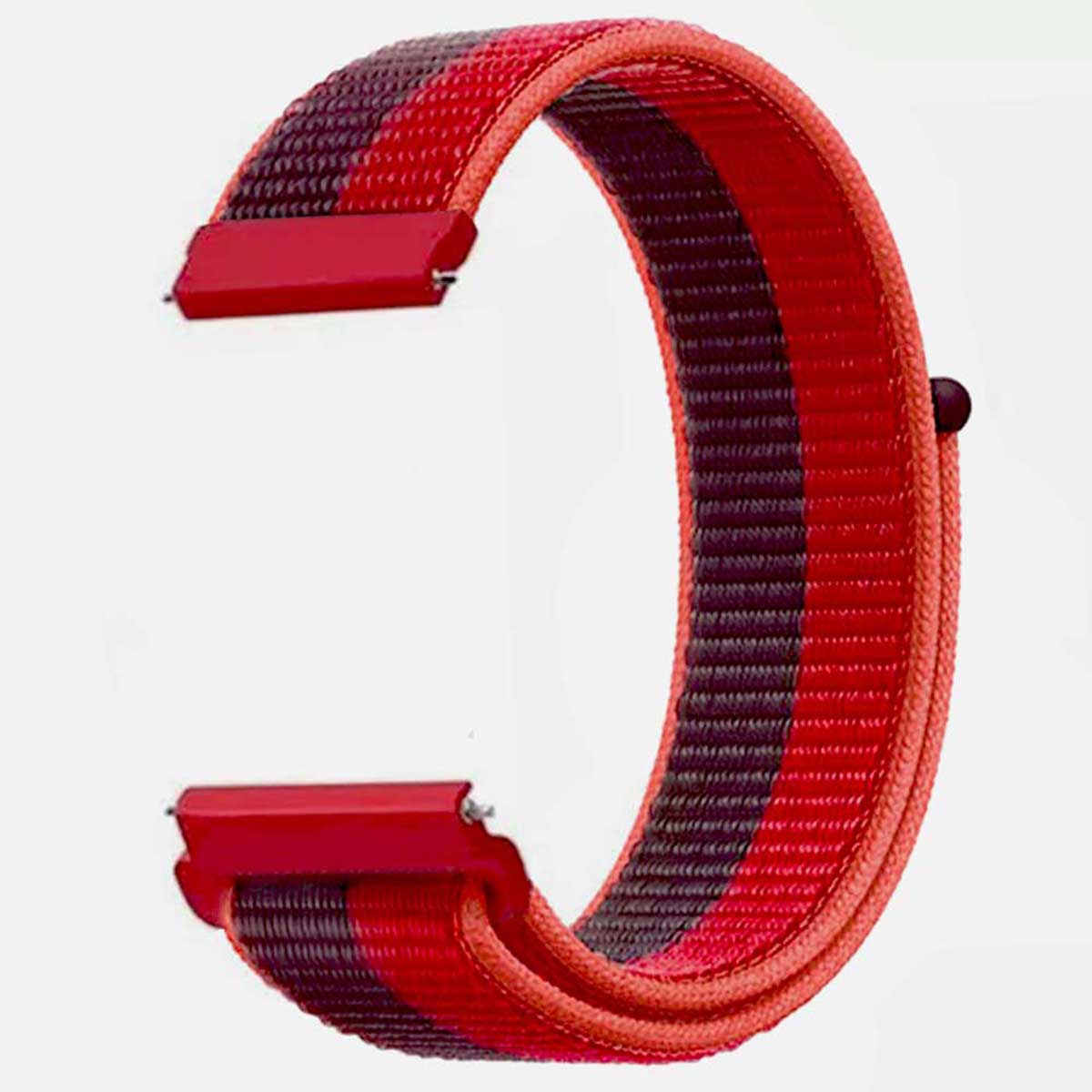 new Galaxy Watch 46mm Woven nylon 22mm bands strap Hot red