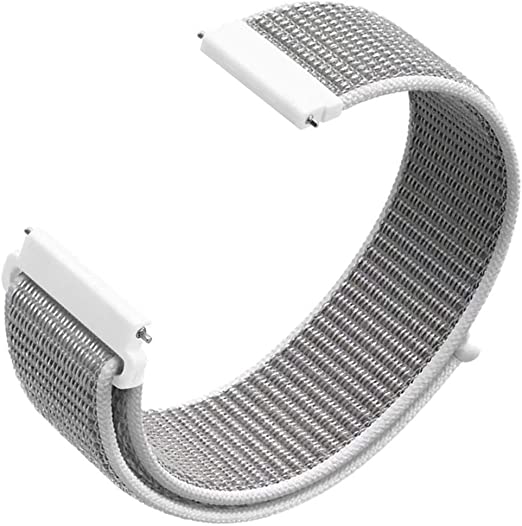 22mm SmartWatch Sport Loop Nylon Bands Seashell