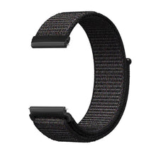 Load image into Gallery viewer, 22mm SmartWatch Sport Loop Nylon Bands Charcoal